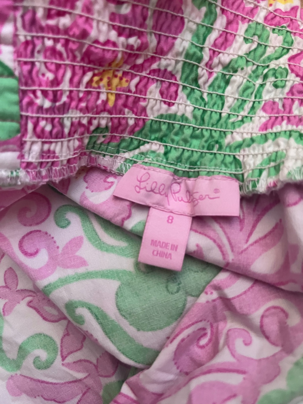 Lilly Pulitzer Girls Shift Dress Size 8 Heading South Octopus Crab Novelty Fun - Picture 5 of 9